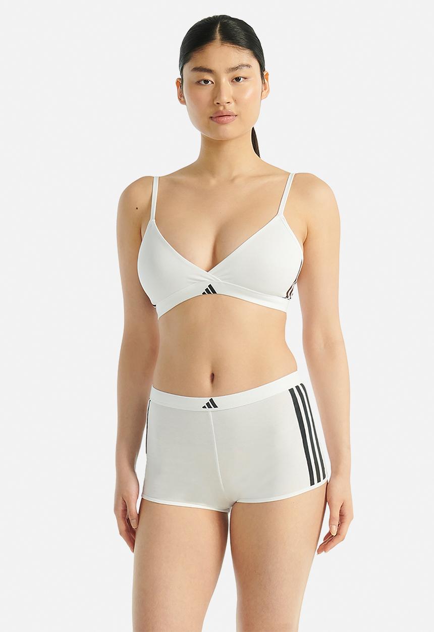 adidas Performance - 3 Stripes knit short - white