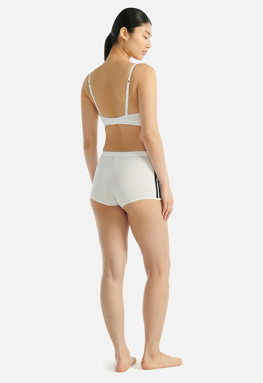 adidas Performance - 3 Stripes knit short - white