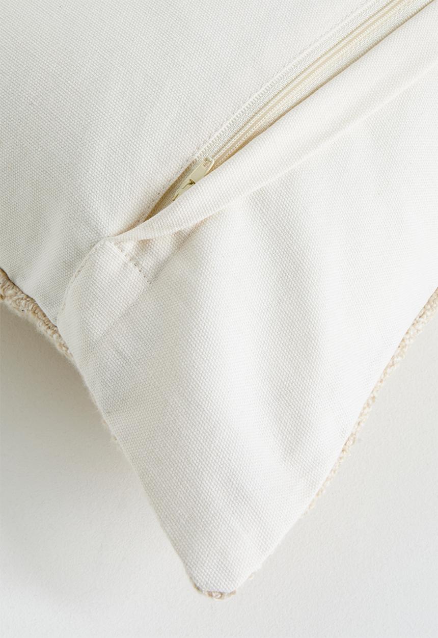 Sixth Floor - Gray Woven Cotton Scatter Cushion Cover Natural