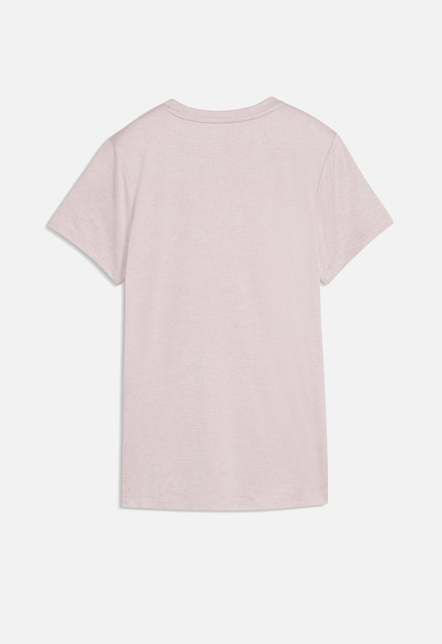 PUMA - Plus w tad essential heather tee - misty pink heather
