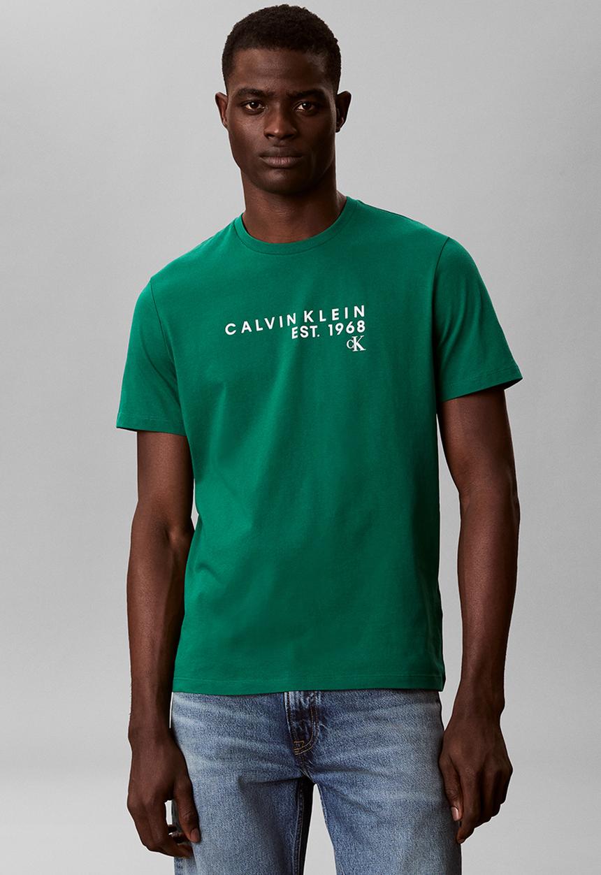 Calvin Klein - SS 30S EU WHOLESALE GRAPHIC TEE - Enchanted Forest