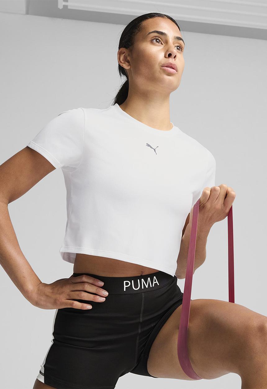 PUMA - W Tad Essential Baby Tee - Puma White