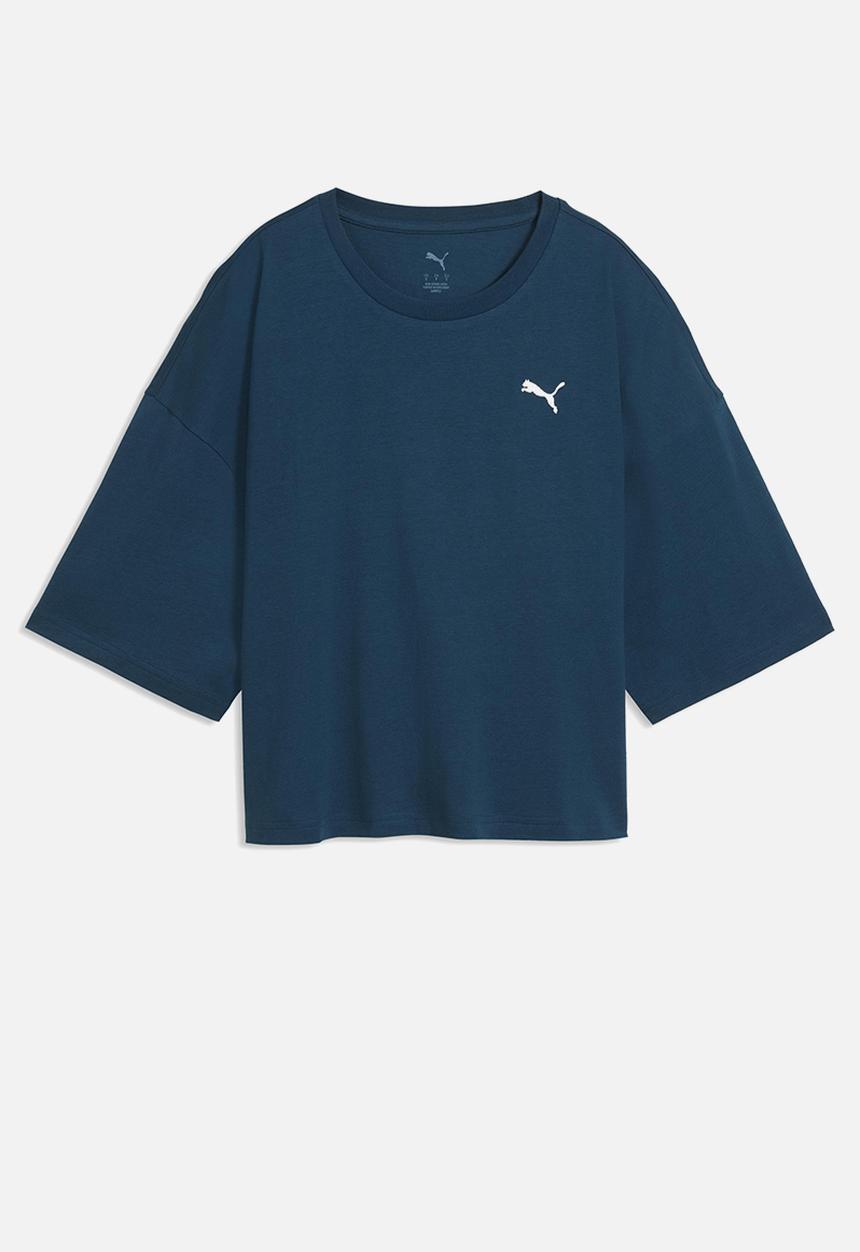 PUMA - Plus wardrobe ess oversized short tee - midnight petrol