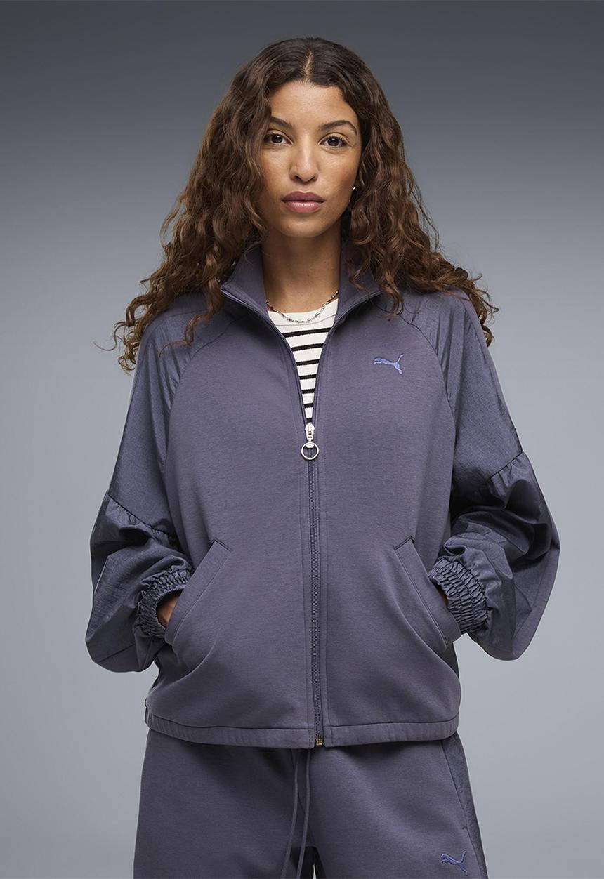 PUMA - Her Full-Zip Relaxed Dk Jacket - Inky Depths