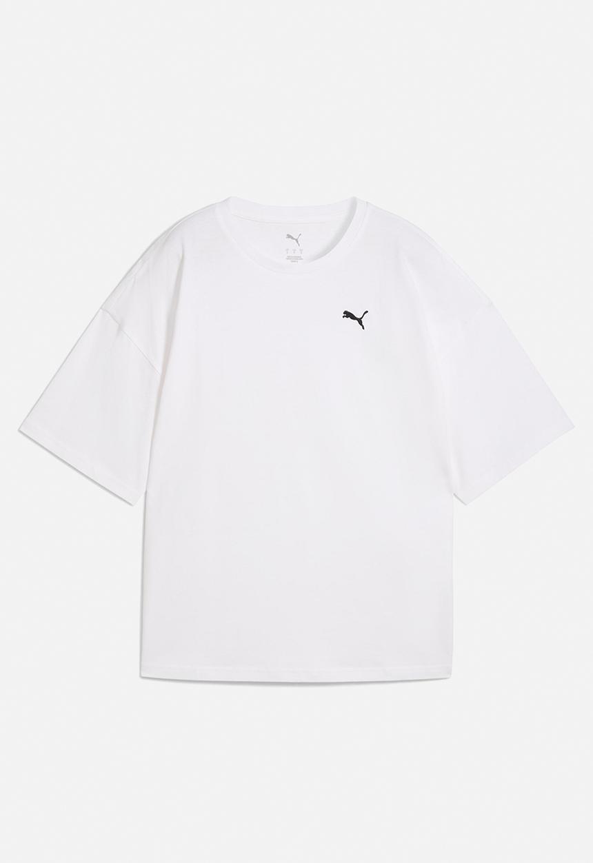 PUMA - Wardrobe Ess Oversized Tee - Puma White
