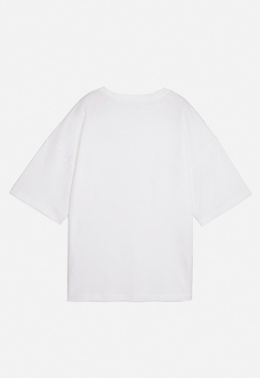 PUMA - Wardrobe Ess Oversized Tee - Puma White