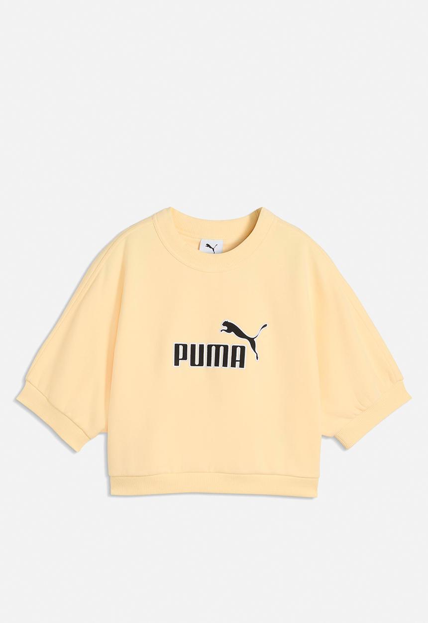 PUMA - Ess Elevated No.1 Logo Relaxed Peach Touch Crew - Buttercream