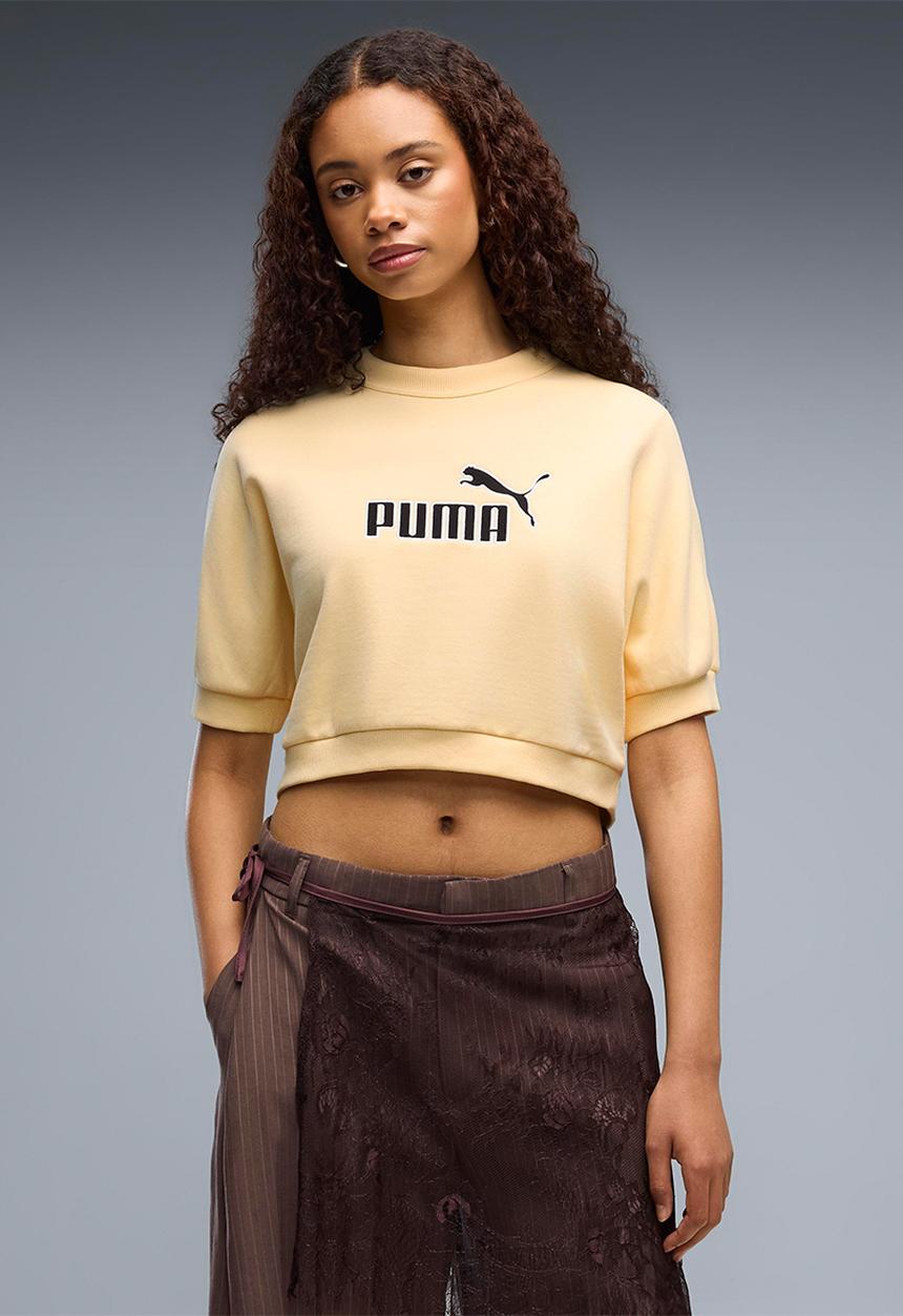 PUMA - Ess Elevated No.1 Logo Relaxed Peach Touch Crew - Buttercream