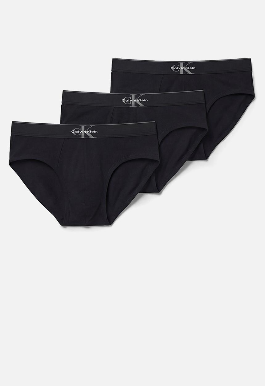 Calvin Klein - HIP BRIEF 3PK - BLACK
