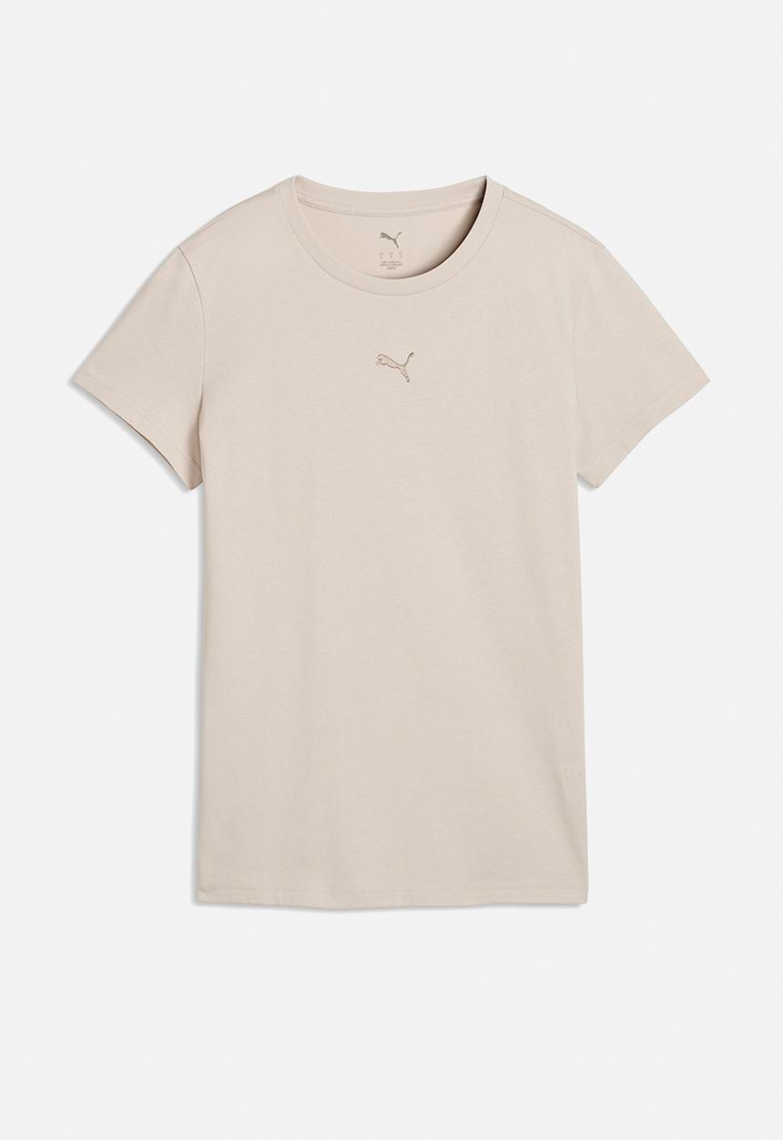 PUMA - Ess Centered Cat Logo Tee - Silver Fog