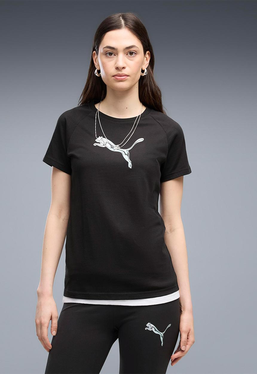PUMA - Ess Logo Lab Tee - Puma Black