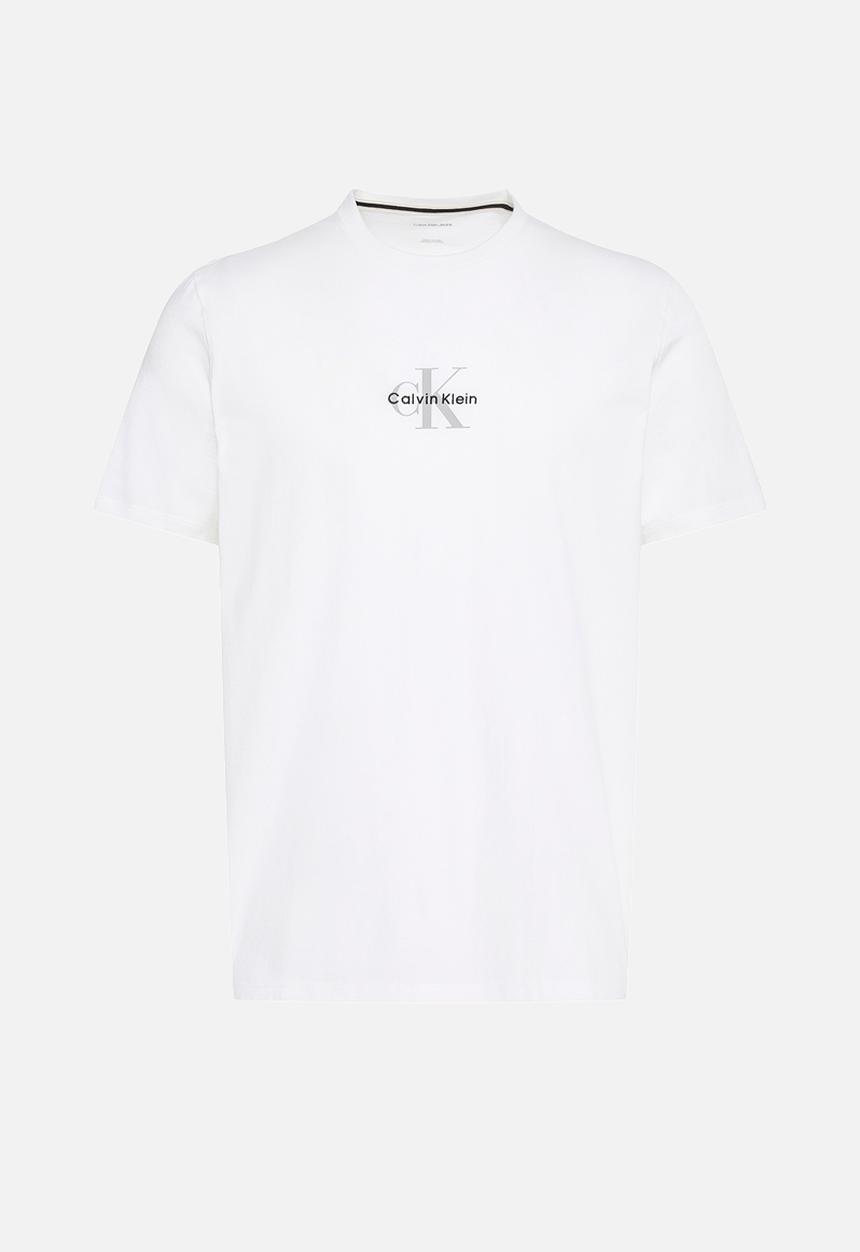 Calvin Klein - SS 30S MICRO MONOLOGO GRAPHIC TEE - Bright White