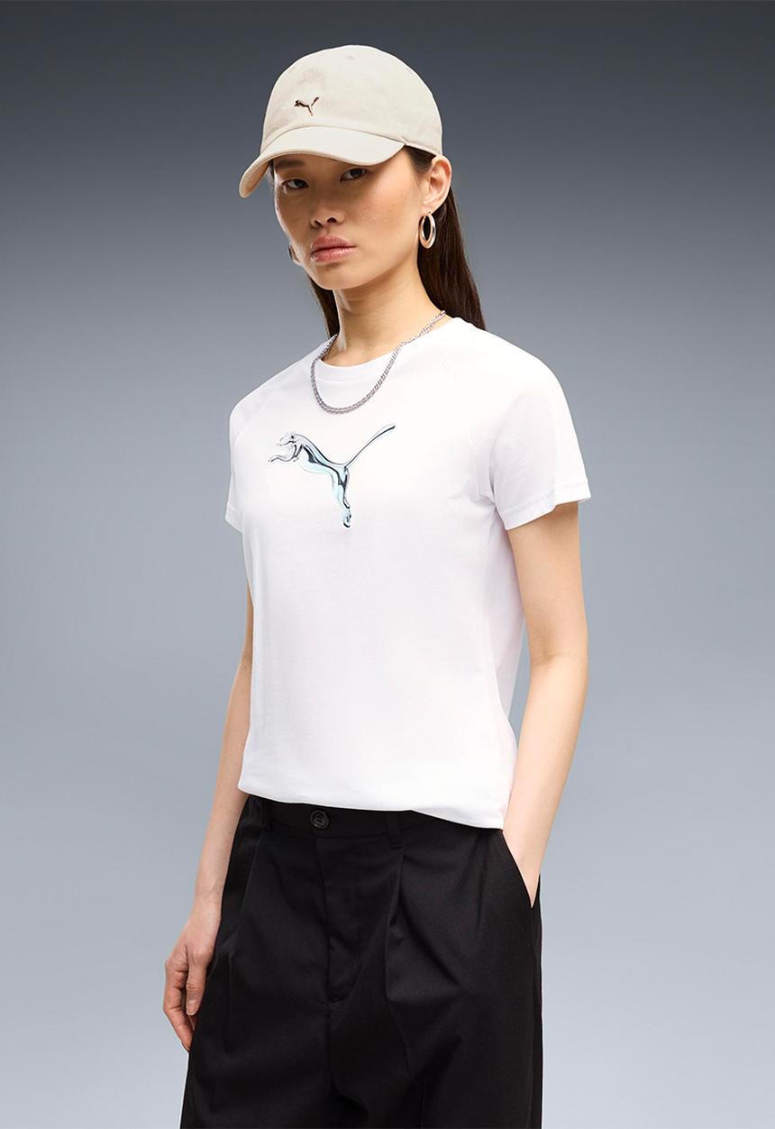 PUMA - Ess Logo Lab Tee - Puma White