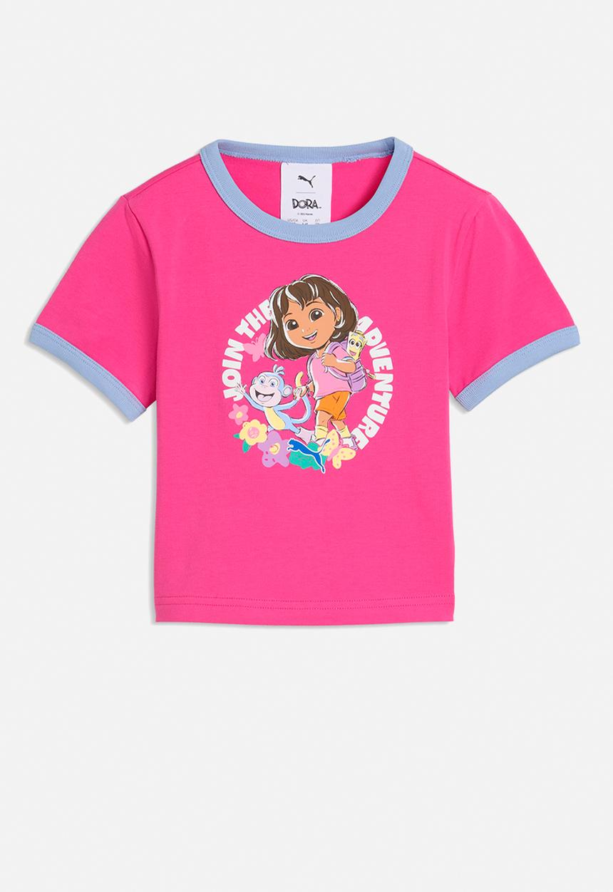 PUMA - Puma X Dora The Explorer Slim Ringer Tee - Pink Opal