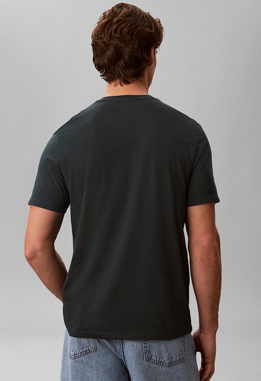 Calvin Klein - SS 30S MICRO MONOLOGO GRAPHIC TEE - Nearly Navy