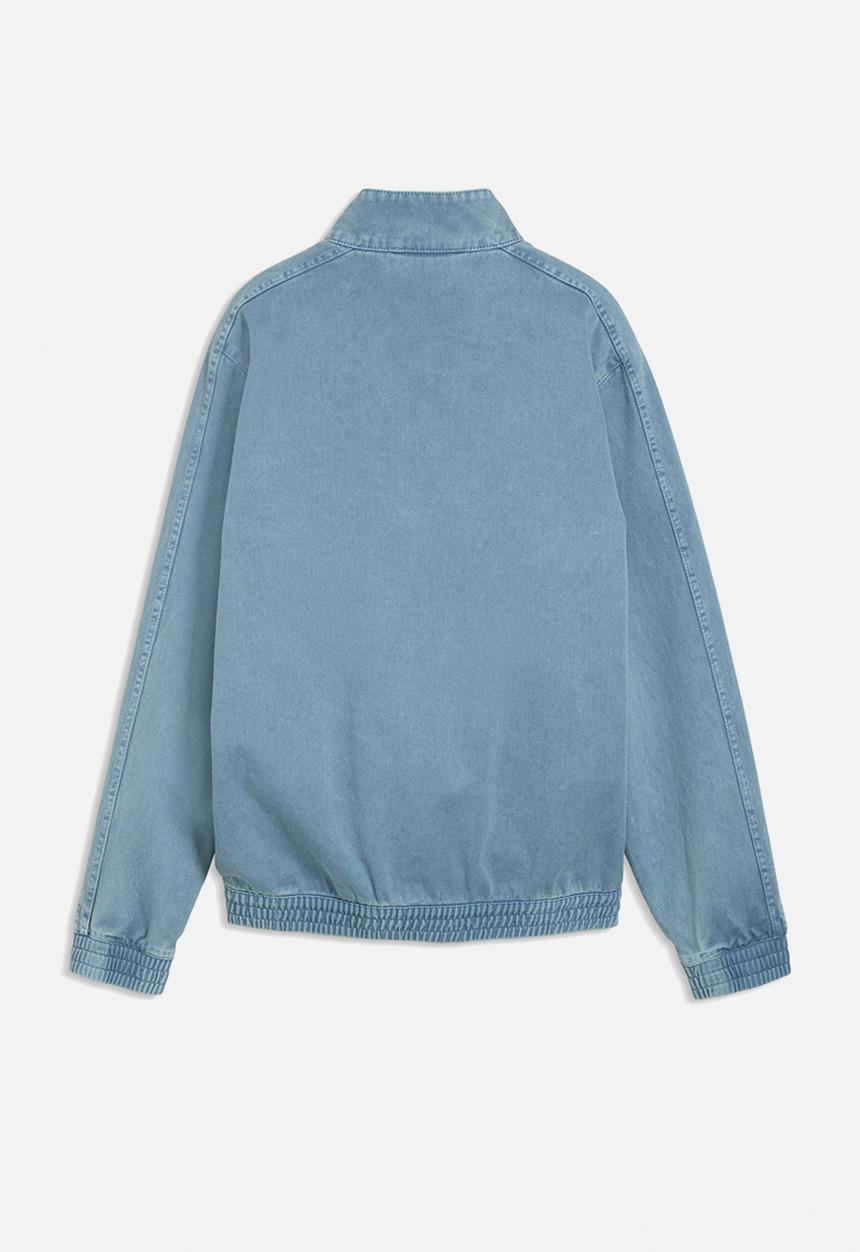 PUMA - T7 Relaxed Washed Twill Track Jacket B - Cool Blue