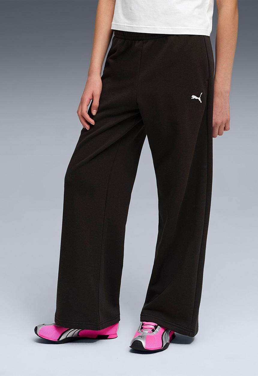 PUMA - Ess Wide Leg Pants Tr G - Puma Black