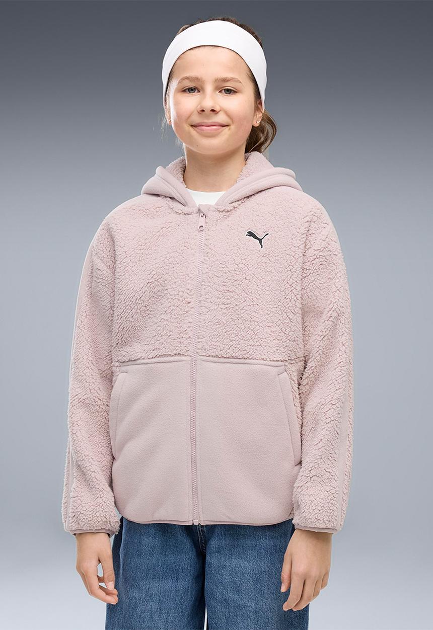 PUMA - Ess Elevated Winterized Relaxed Full-Zip - Misty Pink