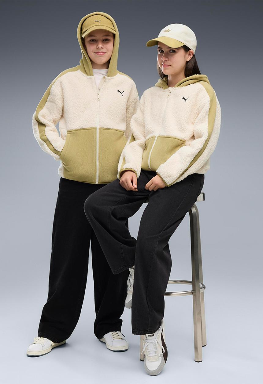 PUMA - Ess Elevated Winterized Relaxed Full-Zip - Alpine Snow