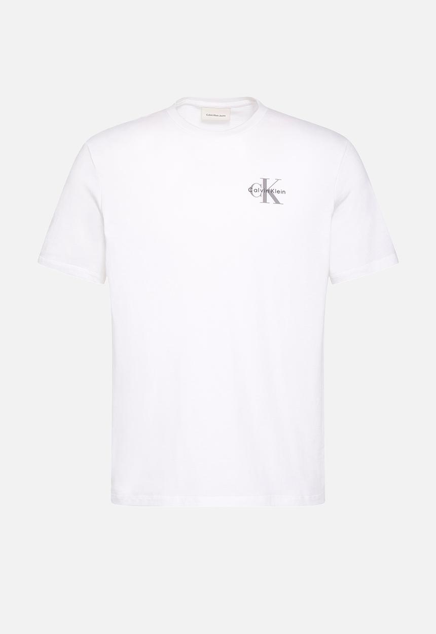 Calvin Klein - SS 30S JERSEY CLASSIC MICRO MONOLOGO TEE - Bright White