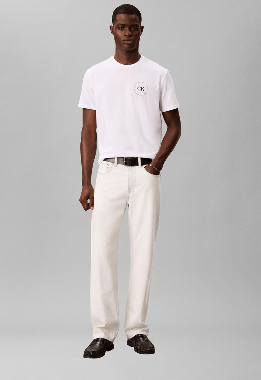 Calvin Klein - 30S EU WHOLESALE JEANS GRAPHICS - Bright White