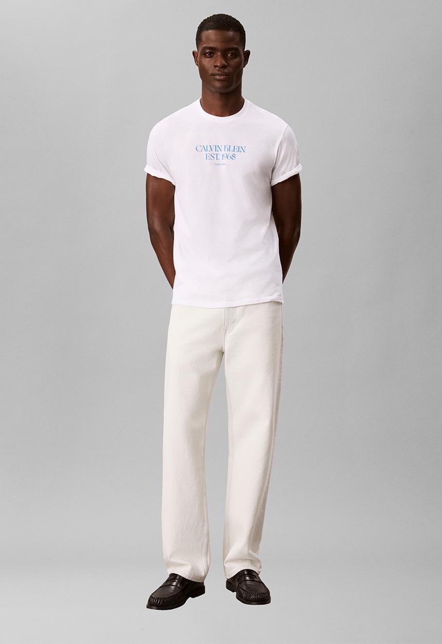 Calvin Klein - 30S EU WHOLESALE JEANS GRAPHICS - Bright White