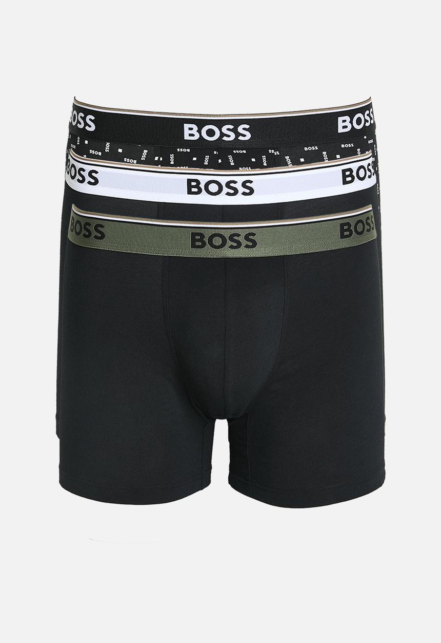 BOSS - BoxerBr 3 Pack Power Des - Black