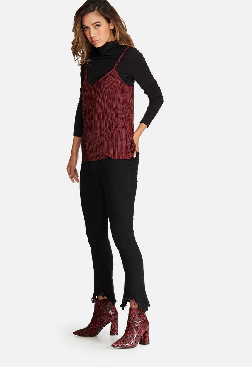 dailyfriday - Plissé v-neck cami