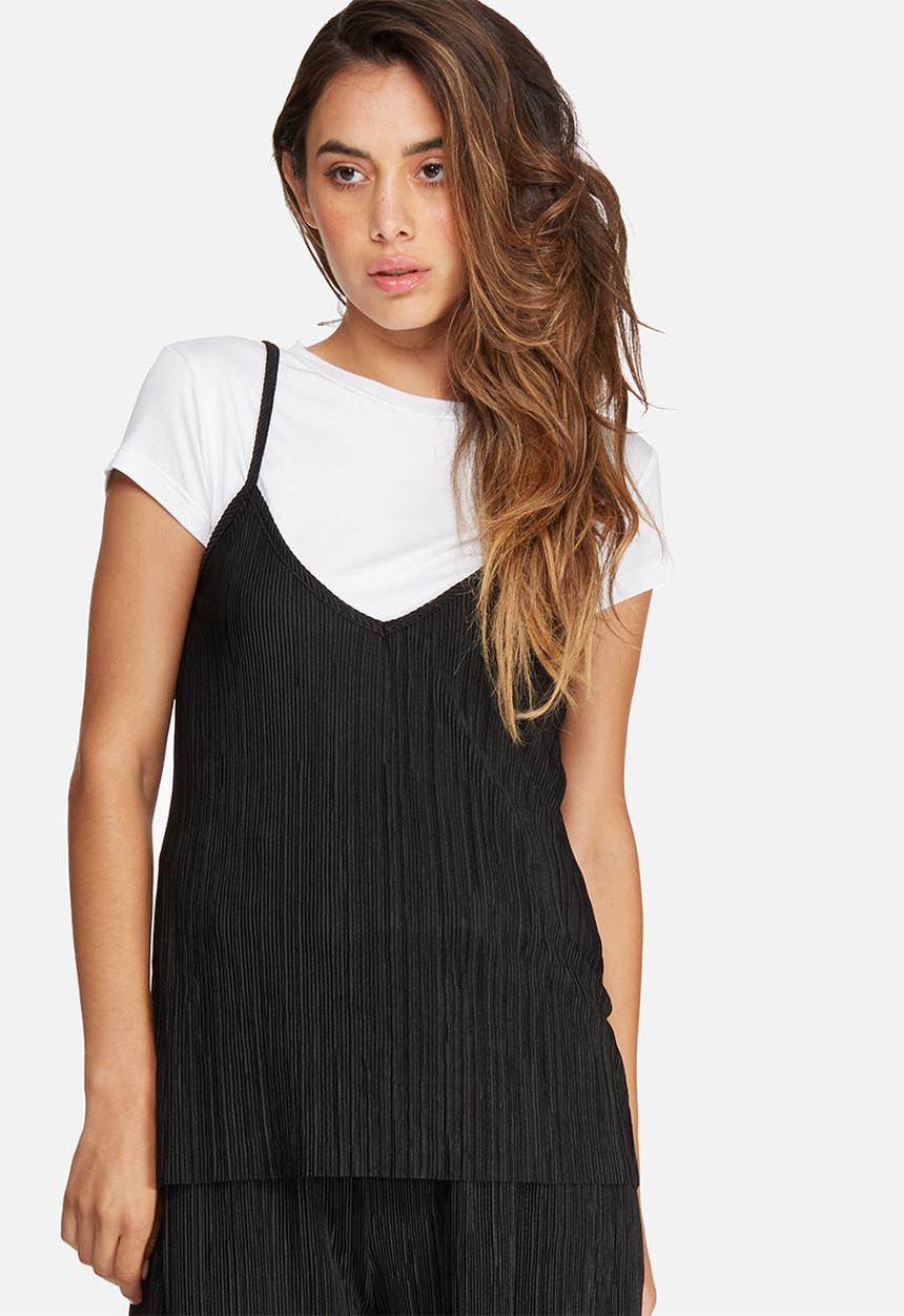 dailyfriday - Plissé v-neck cami