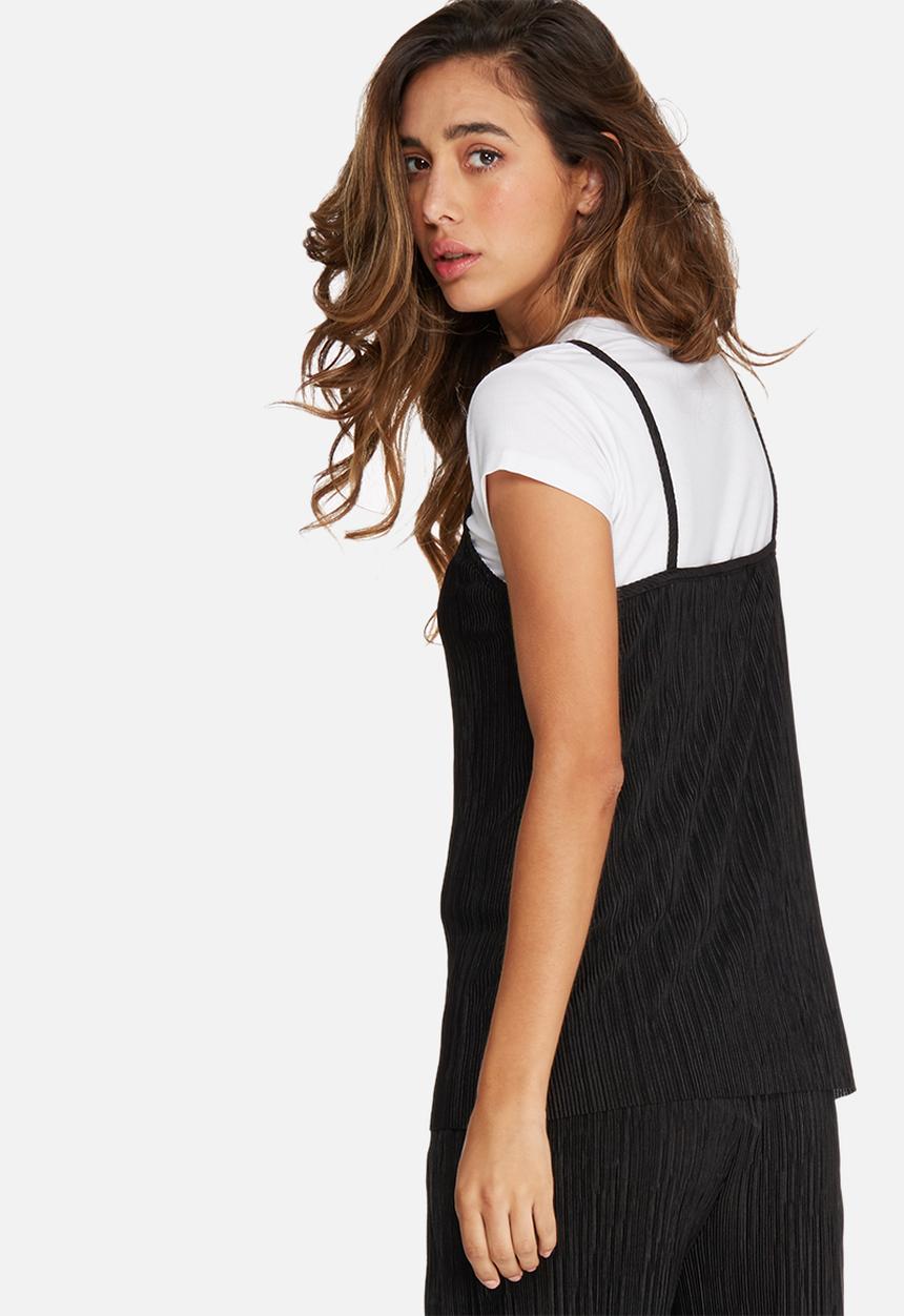 dailyfriday - Plissé v-neck cami