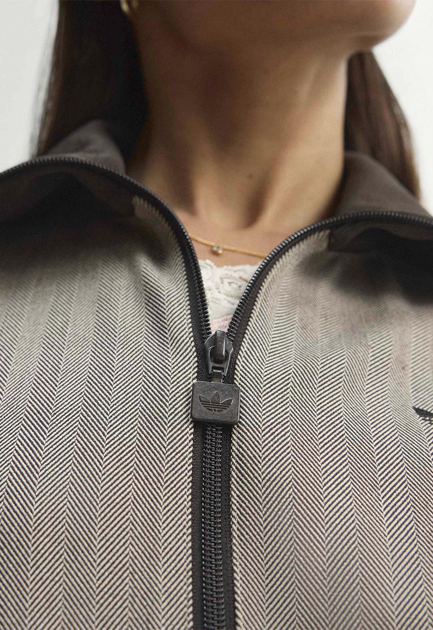 adidas Originals - Tweed Classic Firebird Track Jacket - Light Brown