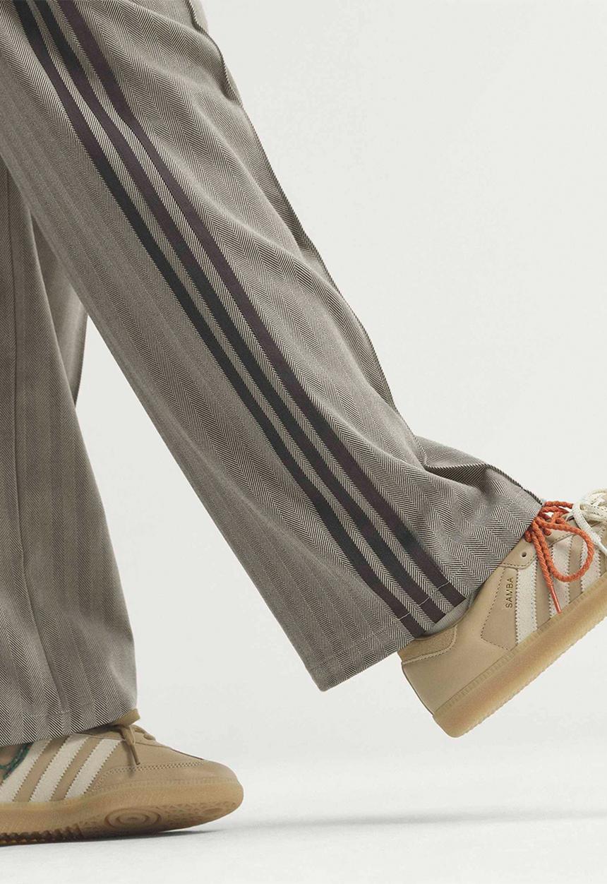 adidas Originals - Tweed Classic Firebird Track Pants - Light Brown