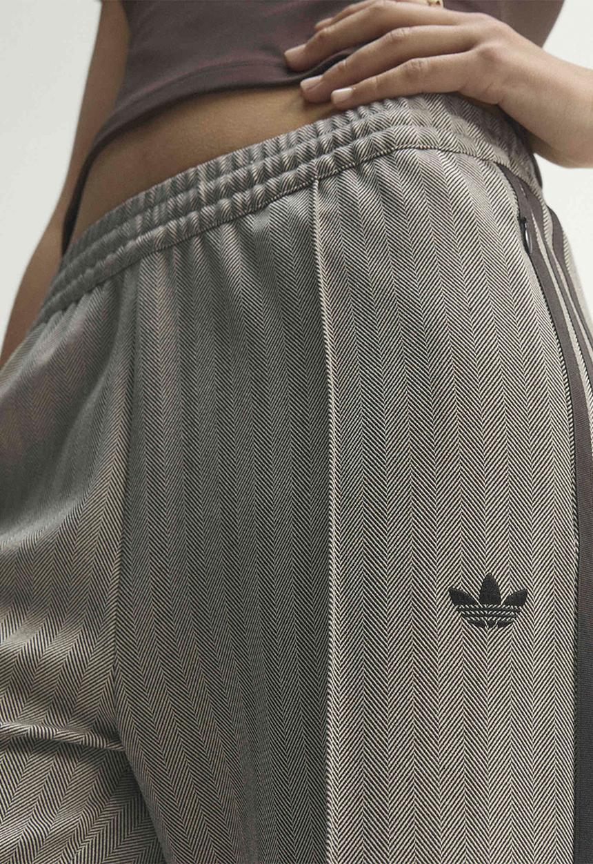 adidas Originals - Tweed Classic Firebird Track Pants - Light Brown