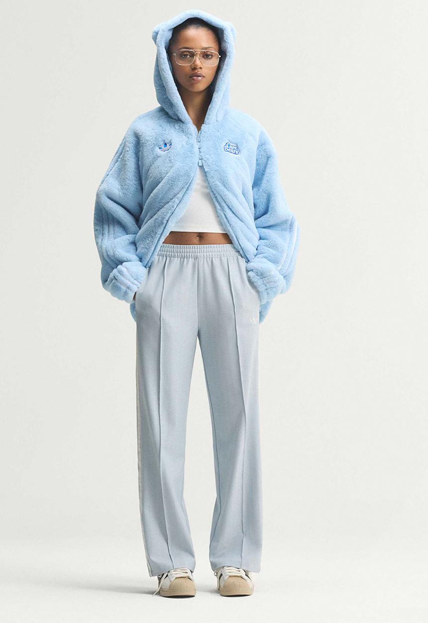adidas Originals - Tweed Classic Firebird Track Pants - Crystal Sky