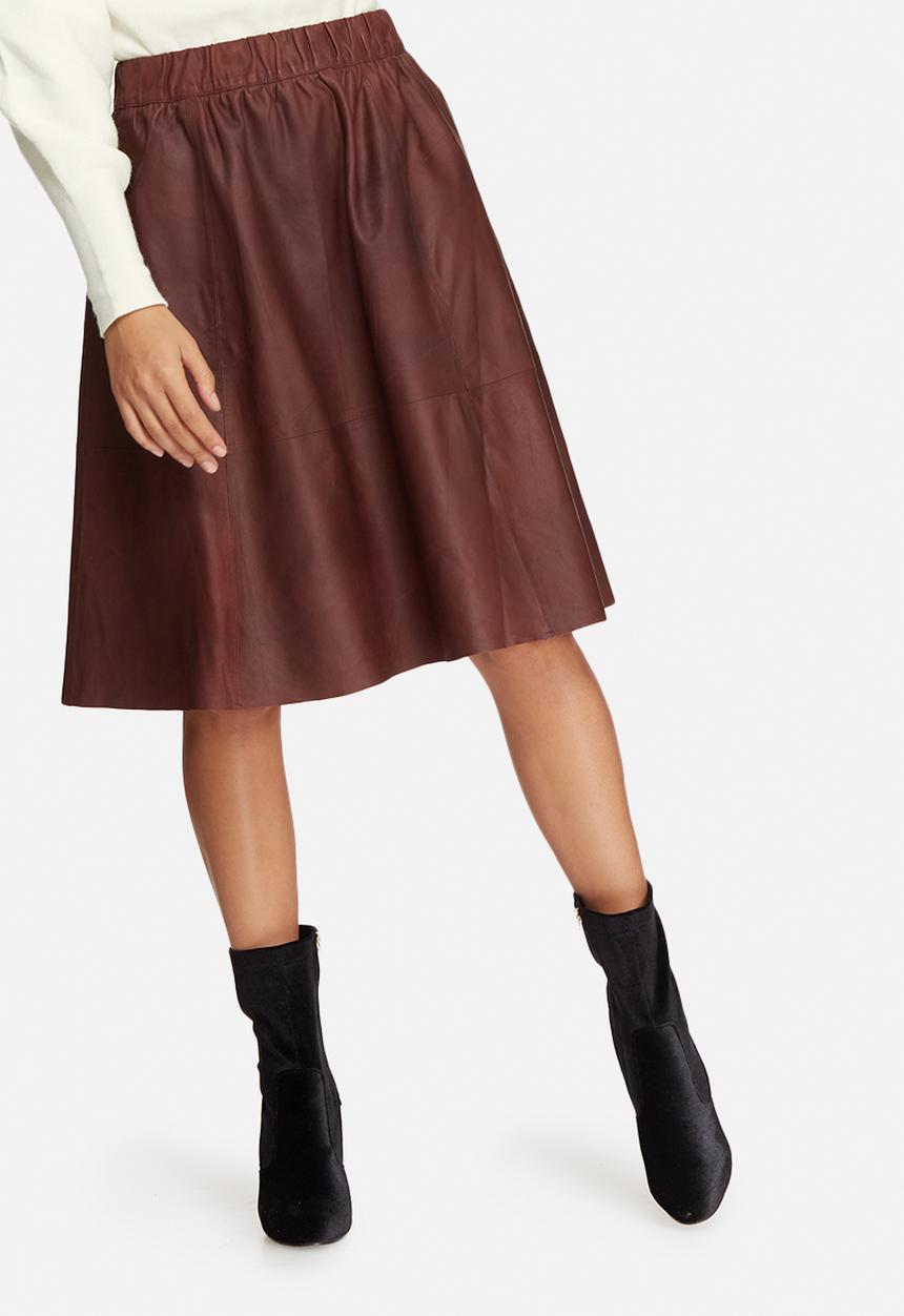 Selected Femme - Salta leather skirt