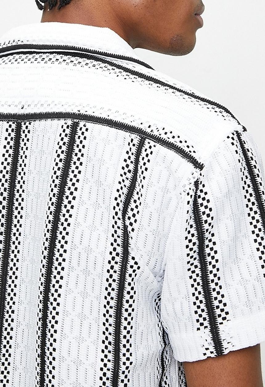 Brave Soul - Shirts - White/Black