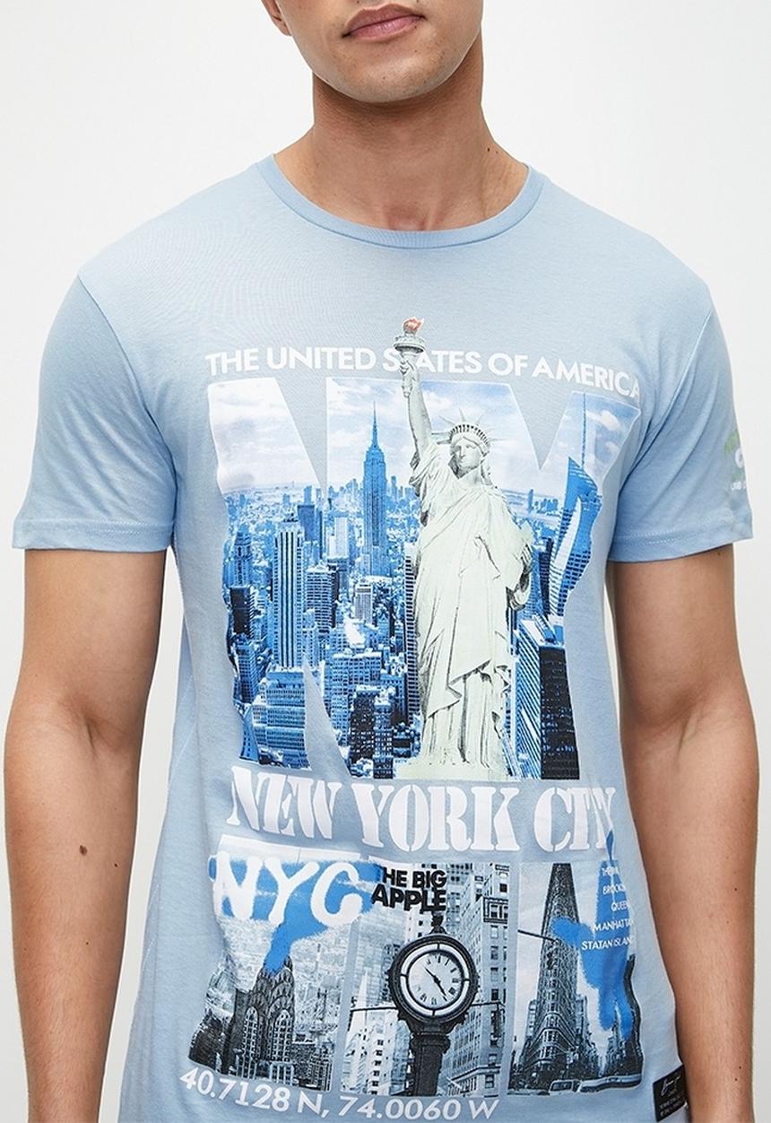 Brave Soul - T-Shirts - Light Blue