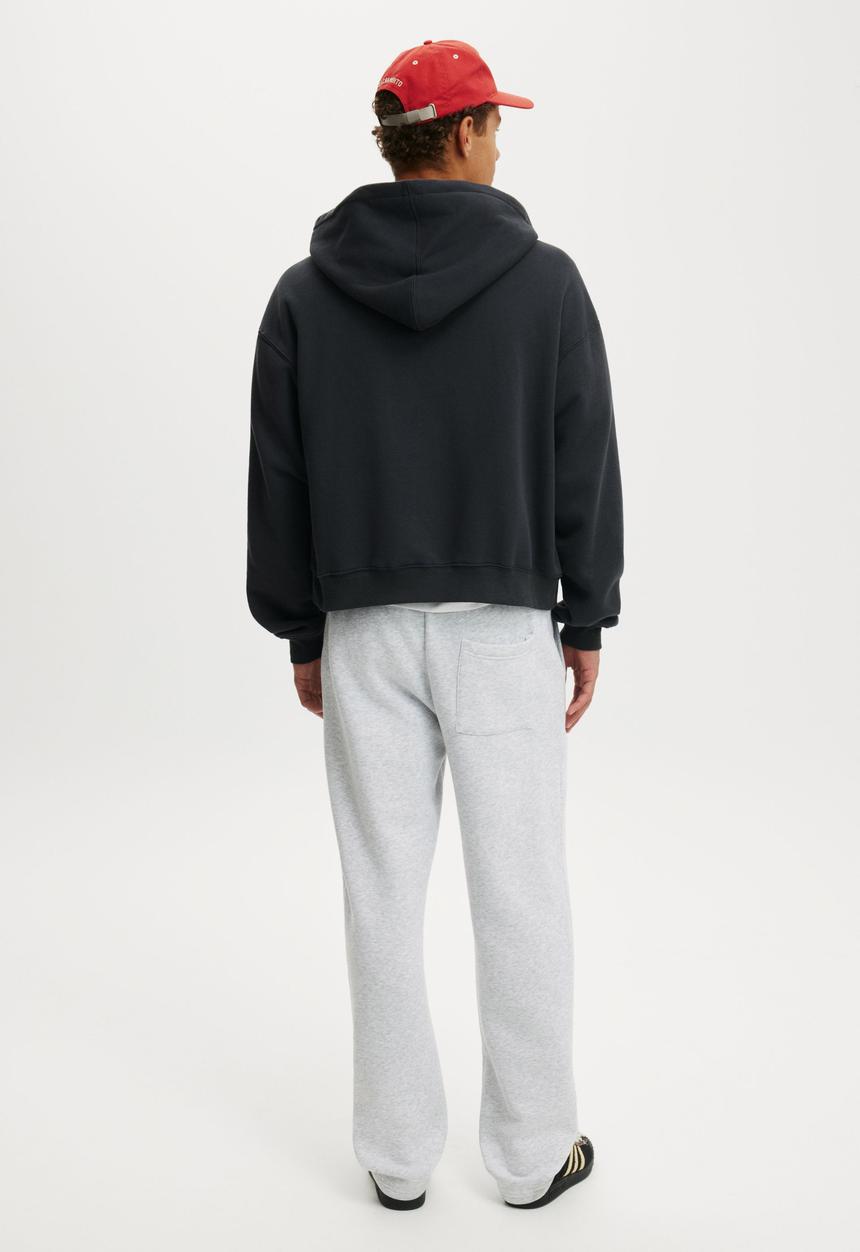 Cotton On - Relaxed Track Pant - Grey Marle