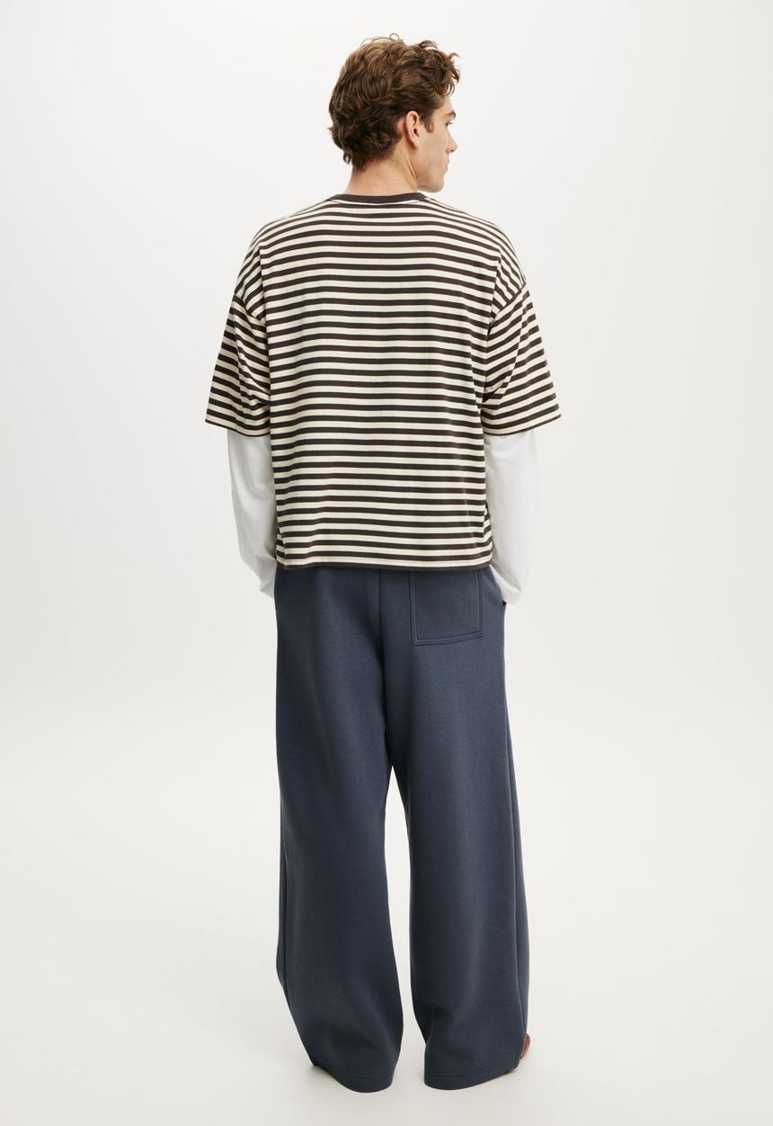 Cotton On - Super Baggy Track Pant - Denim Blue