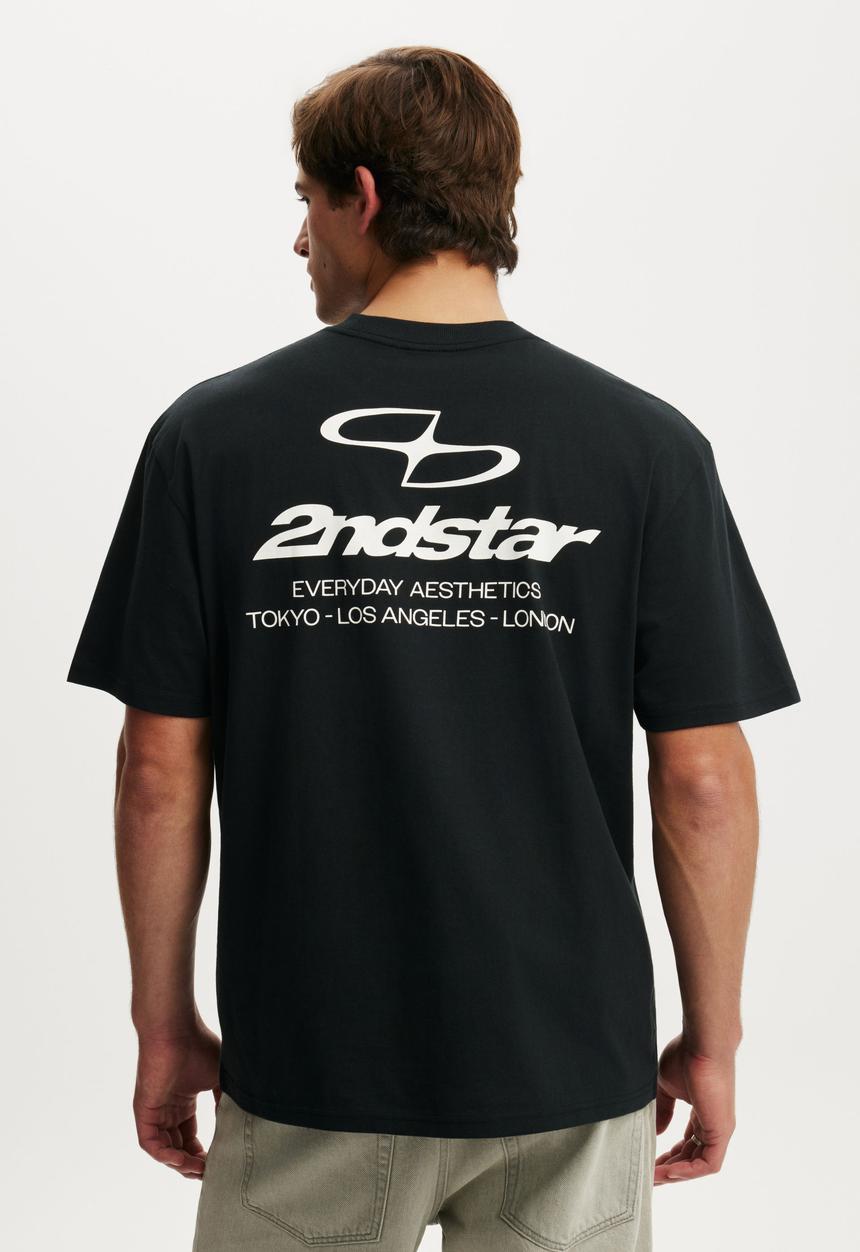 Cotton On - Everyday Fit Graphic T-shirt - Black/Everyday Aesthetics 