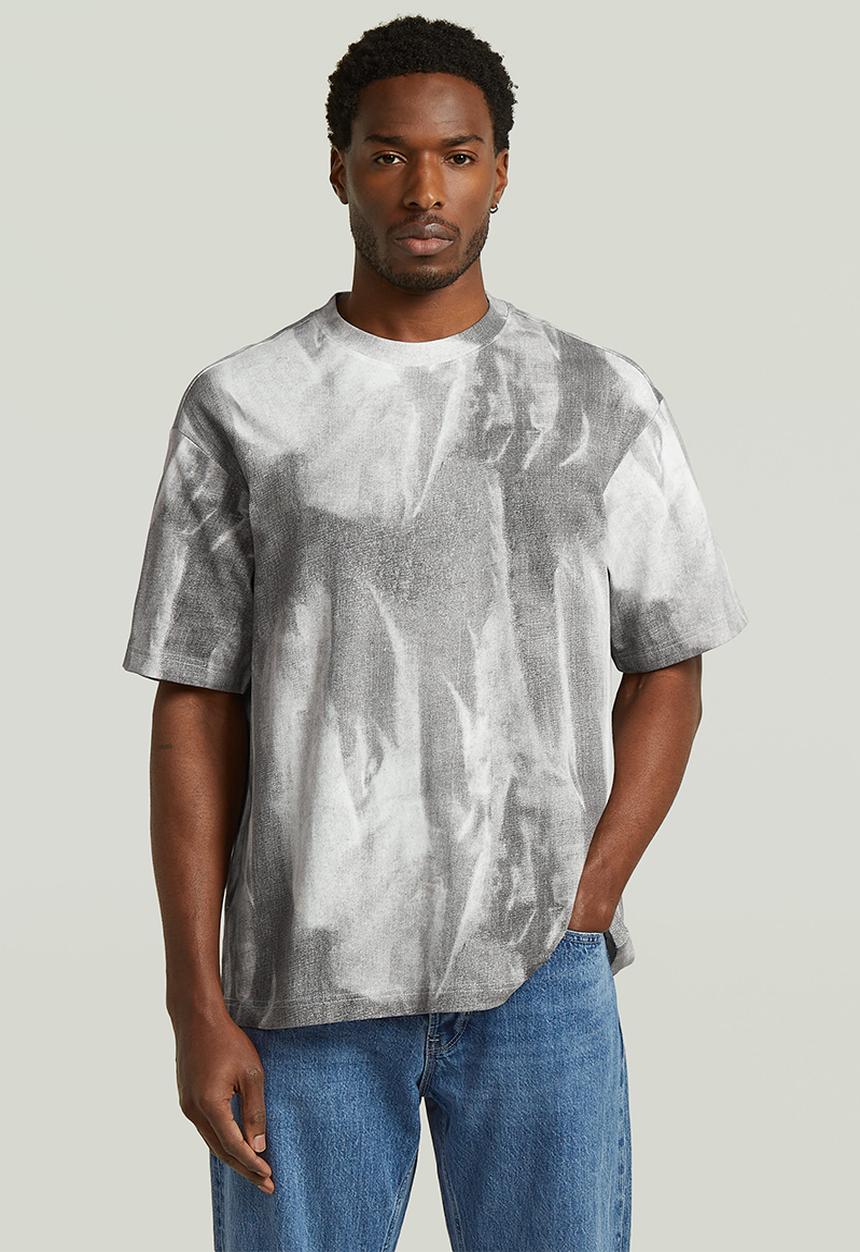 G-STAR - Aop Loose R T - Grey Denim Flame Aop