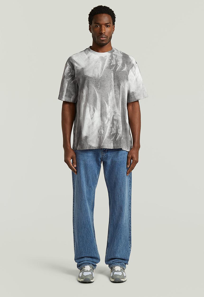 G-STAR - Aop Loose R T - Grey Denim Flame Aop
