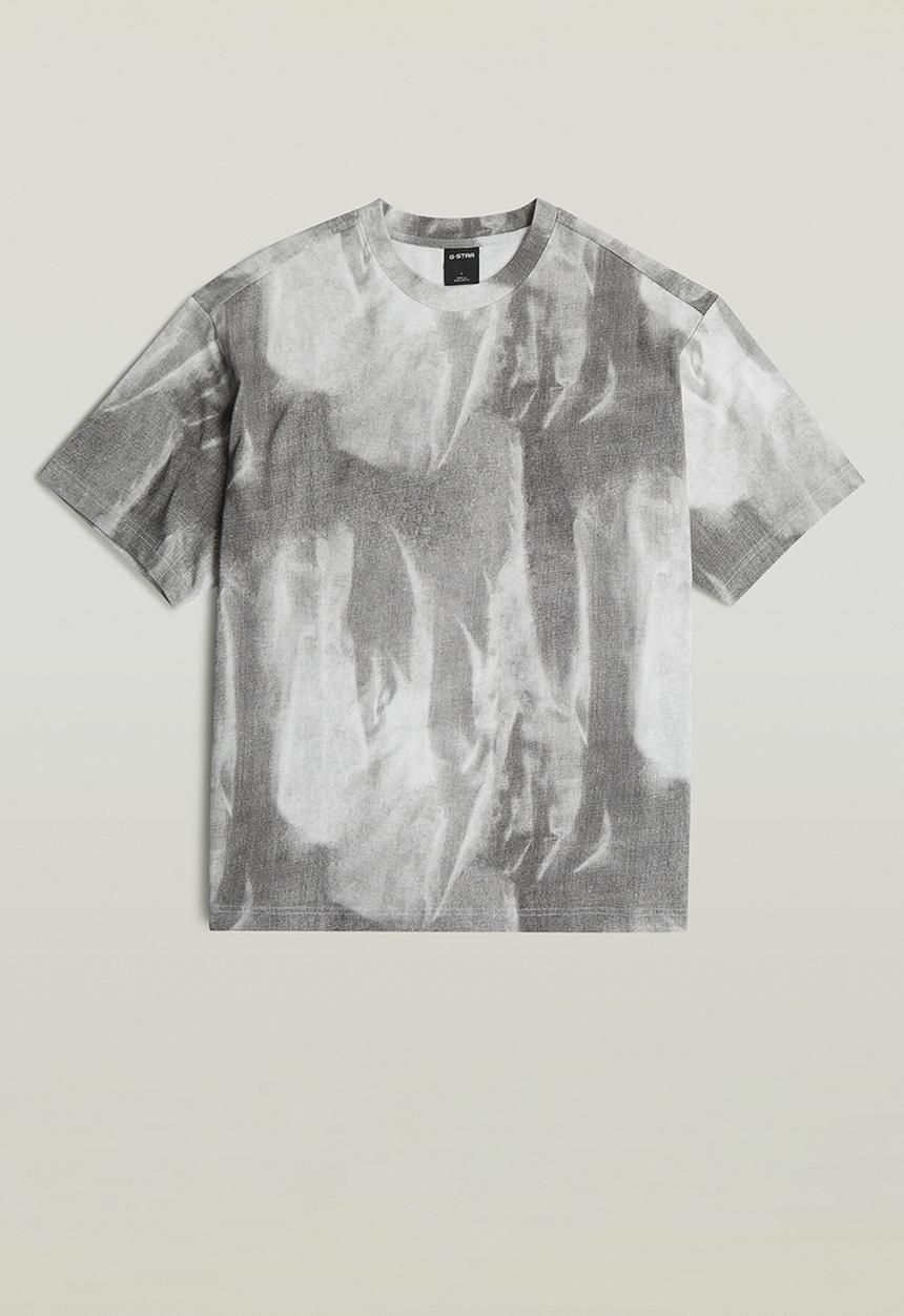 G-STAR - Aop Loose R T - Grey Denim Flame Aop
