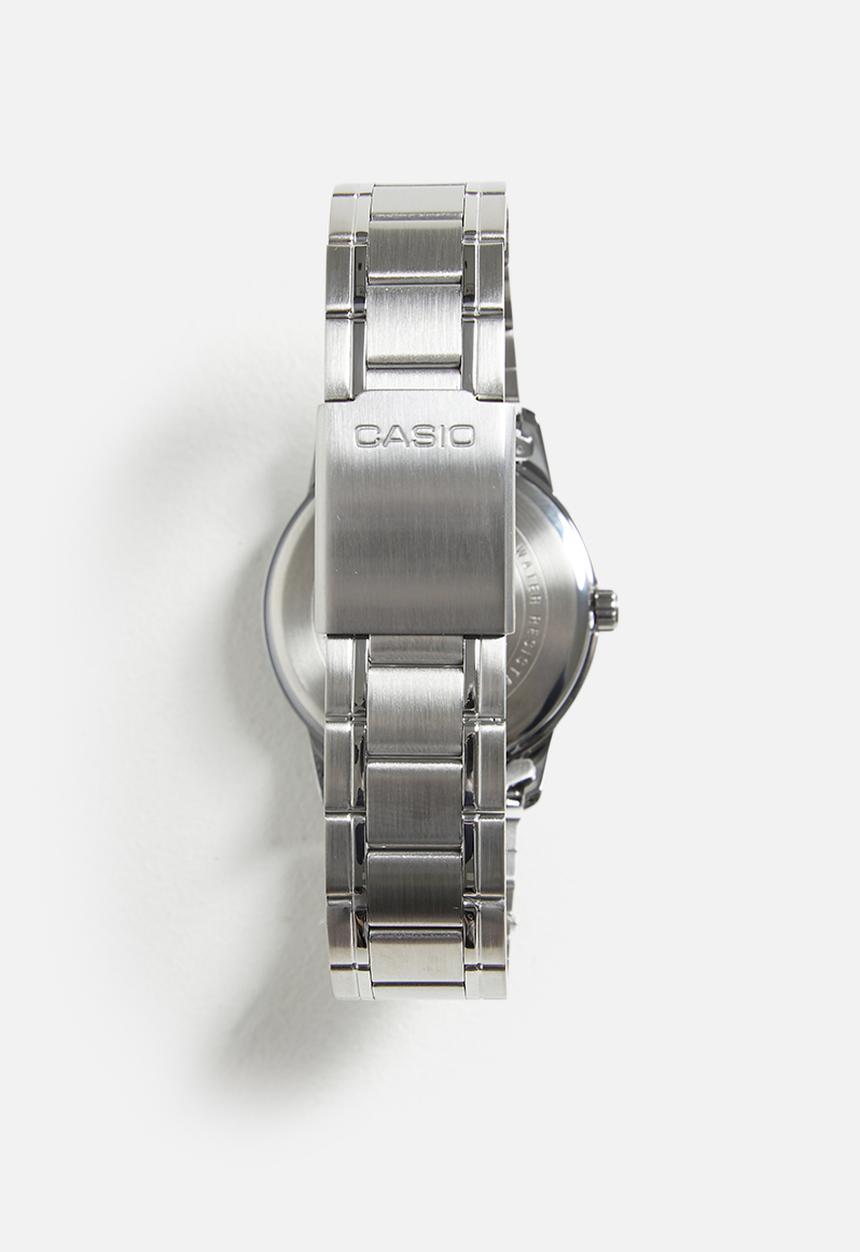 Casio - Analog Ss Date 50M Black Dial - Black