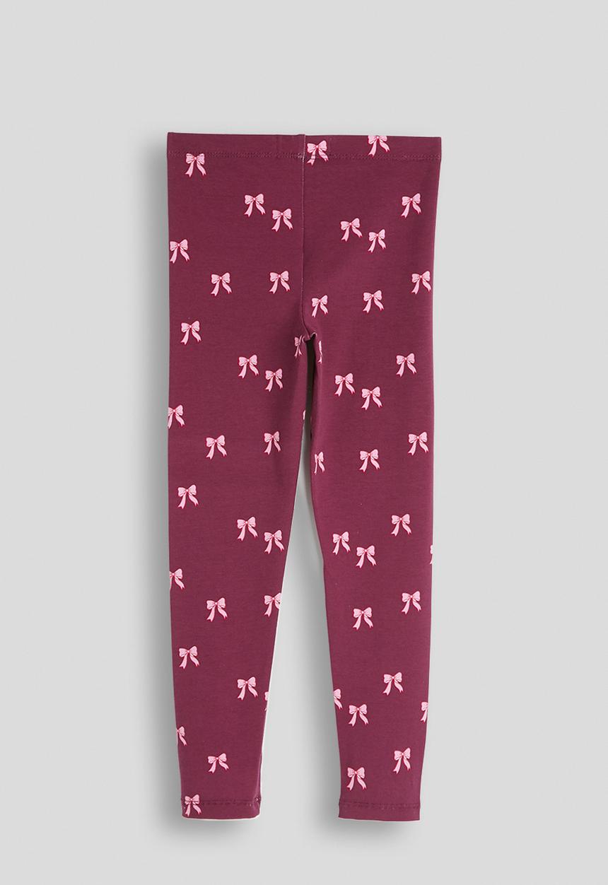 Cotton On - Essential Legging - Berry Jam/Bows