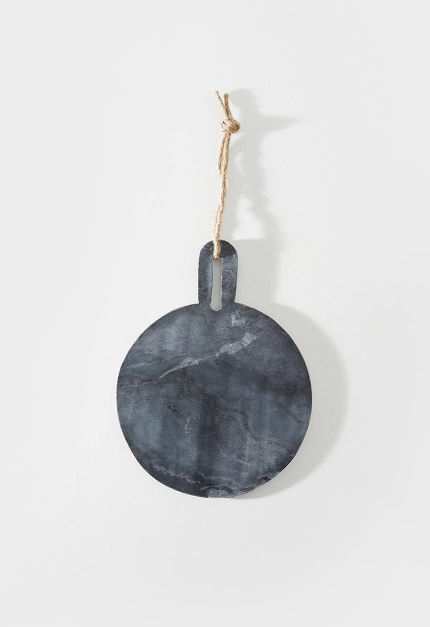 Sixth Floor - Round Marble Chopping Board M- blue