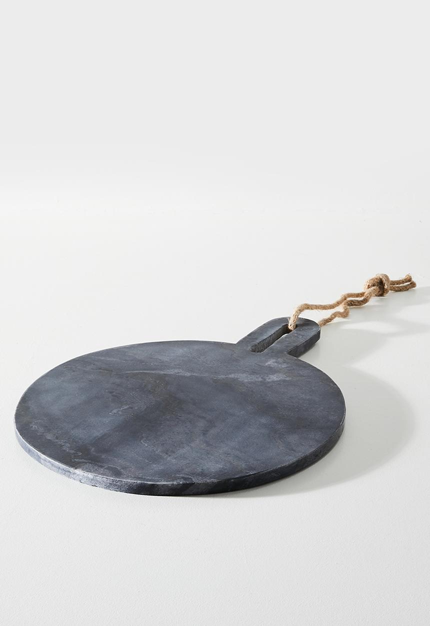 Sixth Floor - Round Marble Chopping Board M- blue
