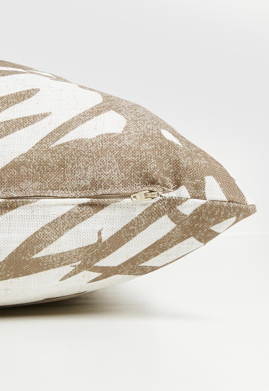 Sixth Floor - Zanzi Forest Cushion Cover - Nat & Ecru