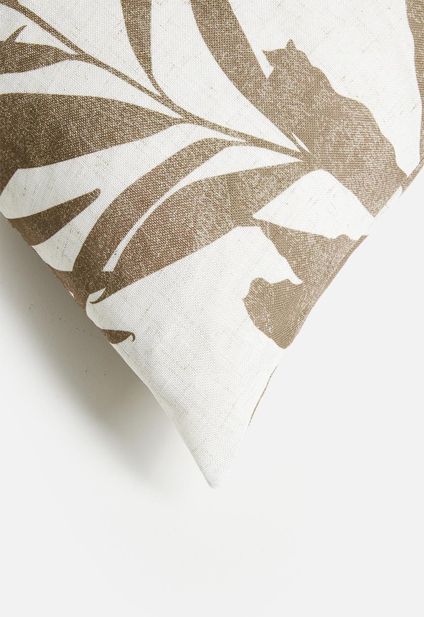 Sixth Floor - Zanzi Forest Cushion Cover - Nat & Ecru