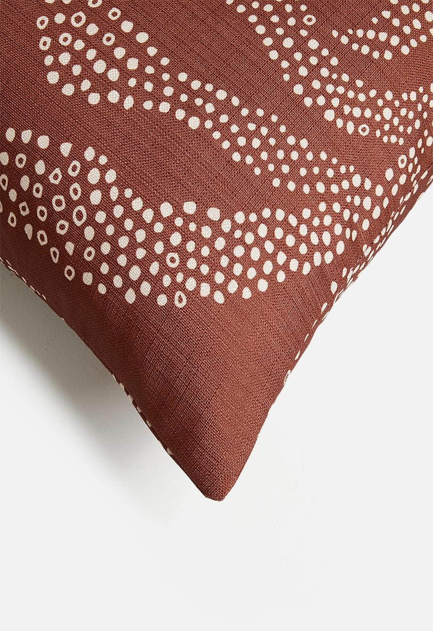 Sixth Floor - Leaf Cushion Cover - Rust